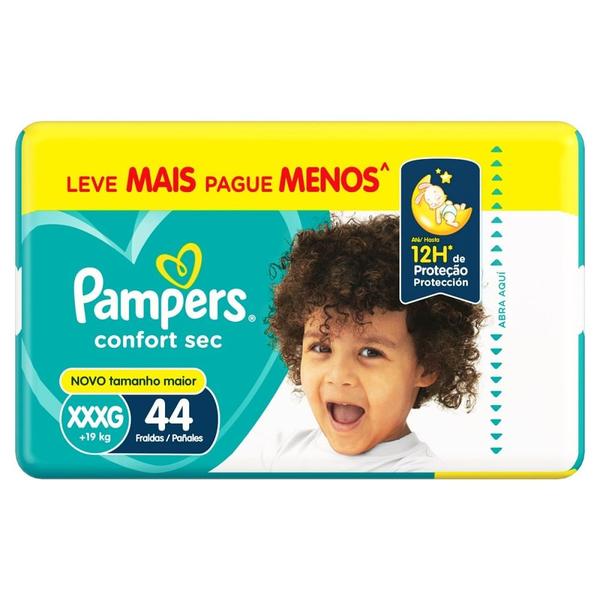 Imagem de Fralda Descartável Pampers Confort Sec Super XXXG 44 Unidades