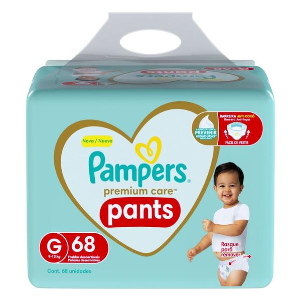 Imagem de Fralda Descartável Pampers Premium Care Pants G 68 Unidades