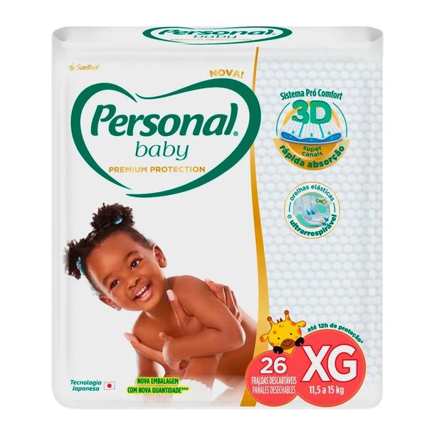 Imagem de Fralda Descartável Personal Premium Xg Com 26 Unidades