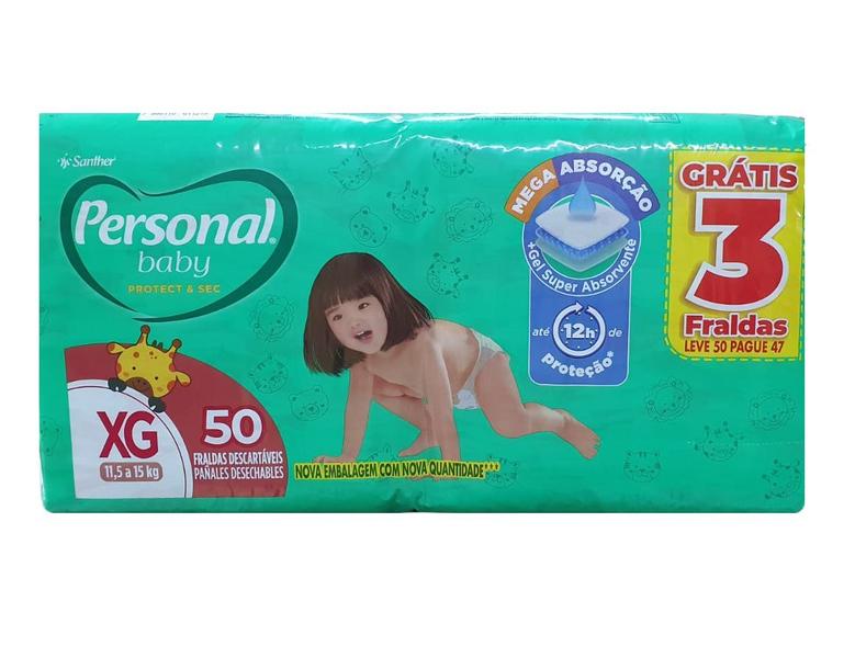 Imagem de Fralda descartável personal soft  protect xg 11,5 a 15 kg mega