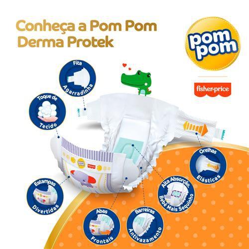 Imagem de Fralda Descartável POMPOM Derma Protek Nova XXG - 14 a 18 kg