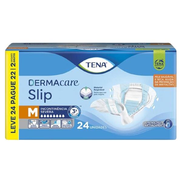 Imagem de Fralda Descartável Tena Mega Slip Dermacare 24 unidades