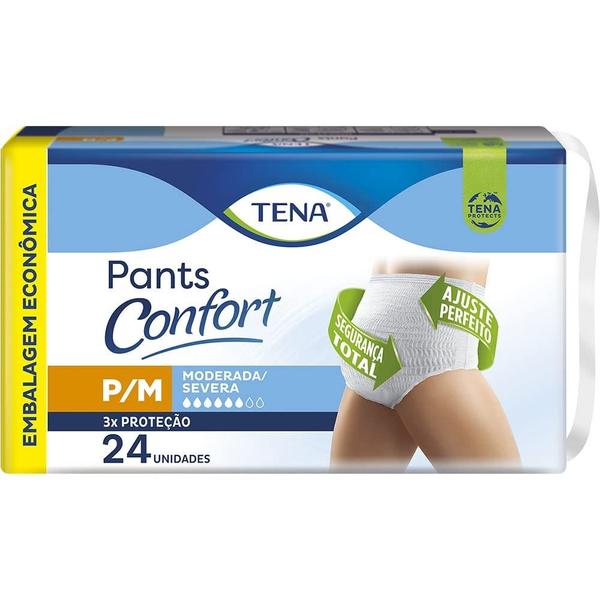 Imagem de Fralda Descartável Tena Pants Confort P-M 24 Un - Essity