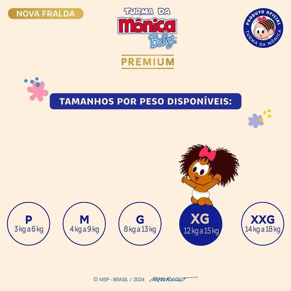 Imagem de Fralda Descartável Turma Da Mônica Baby Premium XG - 26 Unidades