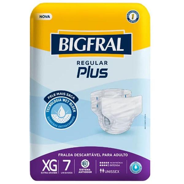 Imagem de Fralda Geriat Bigfral Regular Tam Eg Pct C/7UN - 20389-0