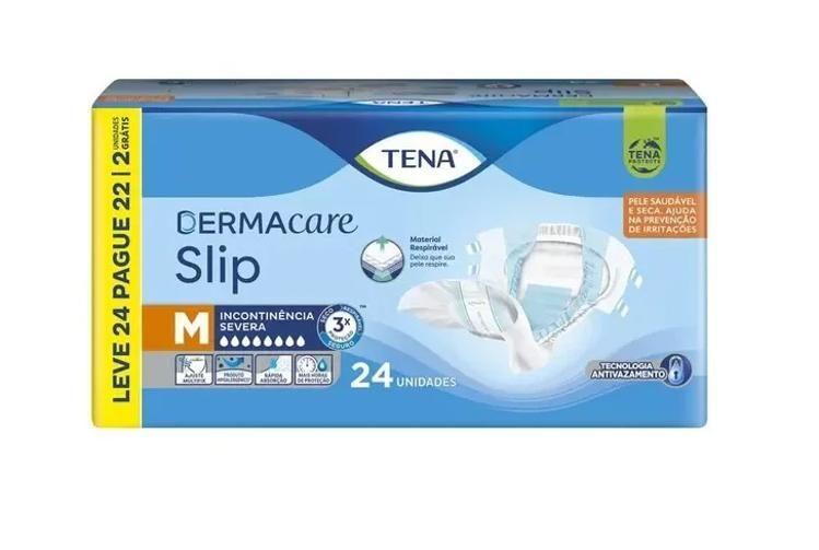 Imagem de Fralda Geriatrica Adulto Tena Dermacare Slip Tamanho M