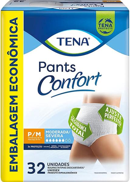 Imagem de Fralda Geriatrica/Adulto Tena Pants confort - 2 Pacotes com 32 Tiras