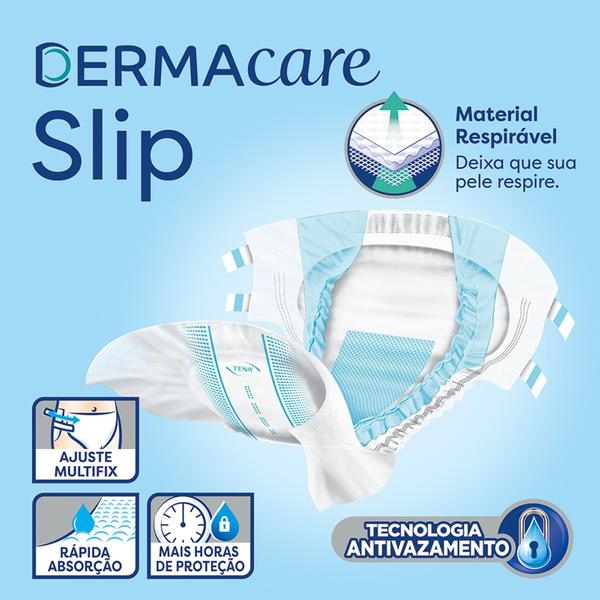 Imagem de Fralda Geriátrica/Adulto Tena Slip Dermacare - 4 Pacotes com 16 Tiras