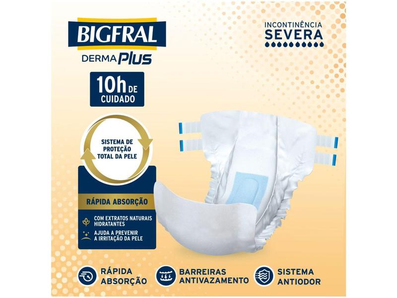 Imagem de Fralda Geriátrica Bigfral Derma Plus G 7 Unidades