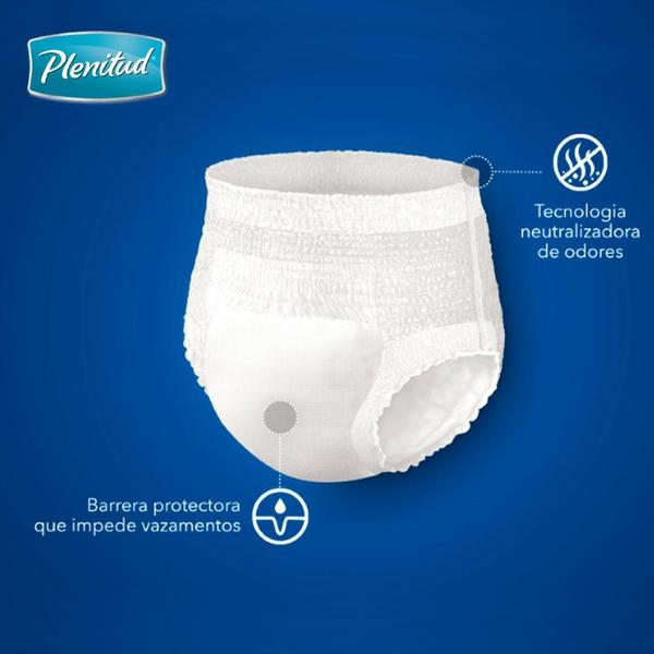 Imagem de Fralda Geriatrica Descartável Plenitud Roupa Íntima 24Un P/M