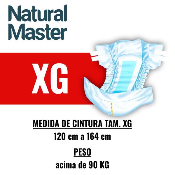 Imagem de Fralda Geríatrica Natural Master XG com 7un