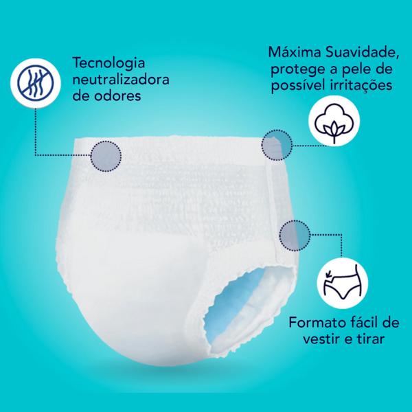 Imagem de Fralda Geriátrica Plenitud Protect Plus Roupa Íntima Descartável 16 Un