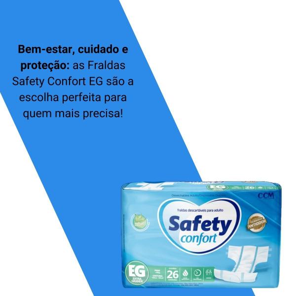 Imagem de Fralda Geriátrica Safety Confort EG Pacote com 26 Unidades Ccm