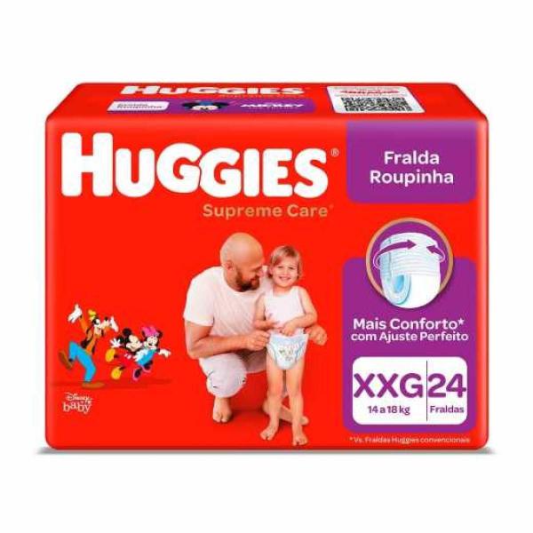 Imagem de Fralda Huggies Roupinha Supreme Care Mega Xxg 24 Unidades