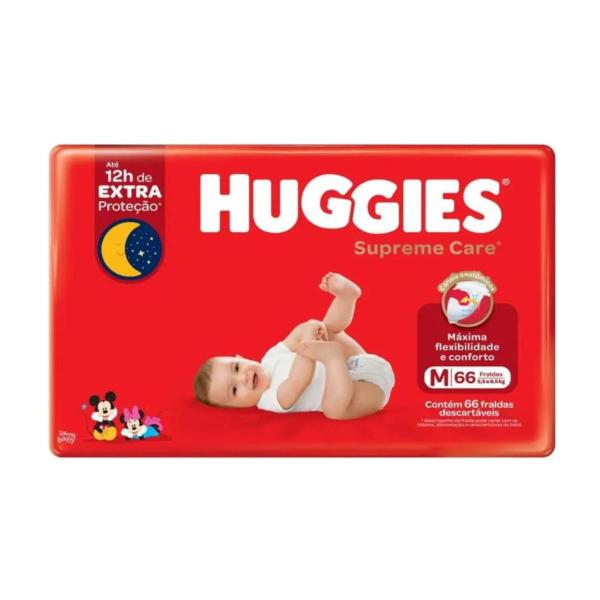 Imagem de Fralda huggies supreme care m 66 