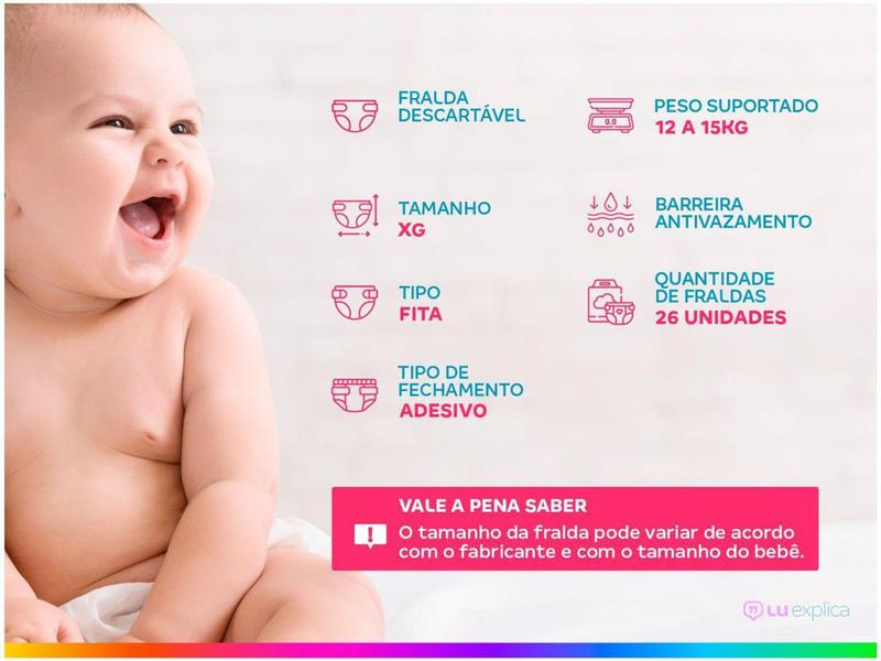 Imagem de Fralda Huggies Supreme Care  - Tam. XG 12 a 15kg 78 Unidades/ Tiras - ATACADO BARATO