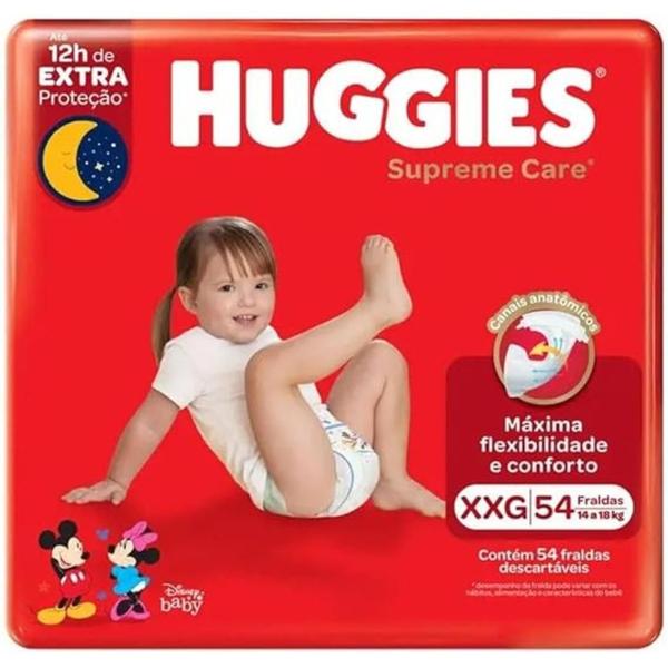 Imagem de Fralda Huggies Supreme Care XXG 54 Unidades