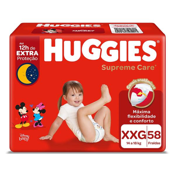 Imagem de Fralda Huggies Supreme Care XXG 58 Unidades