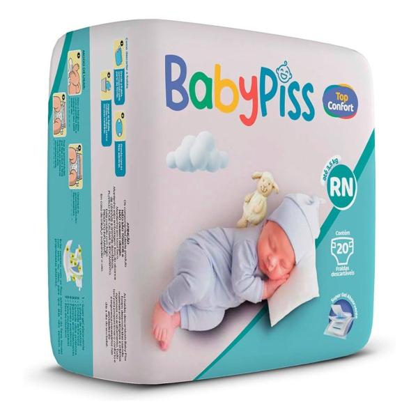 Fralda Infantil Descartável Super Confort BabyPiss RN - 20 Unidades Imagem de Fralda Infantil Descartável Super Confort BabyPiss RN - 20 Unidades
