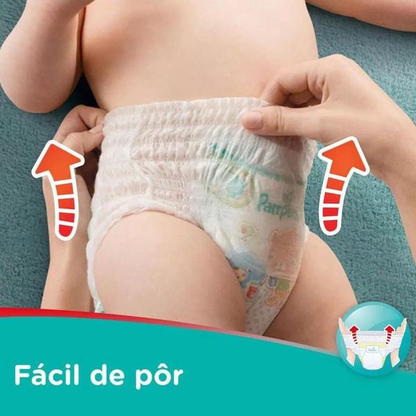 Imagem de Fralda Infantil Pampers Pants Ajuste Total Conf Sec Tamanhos