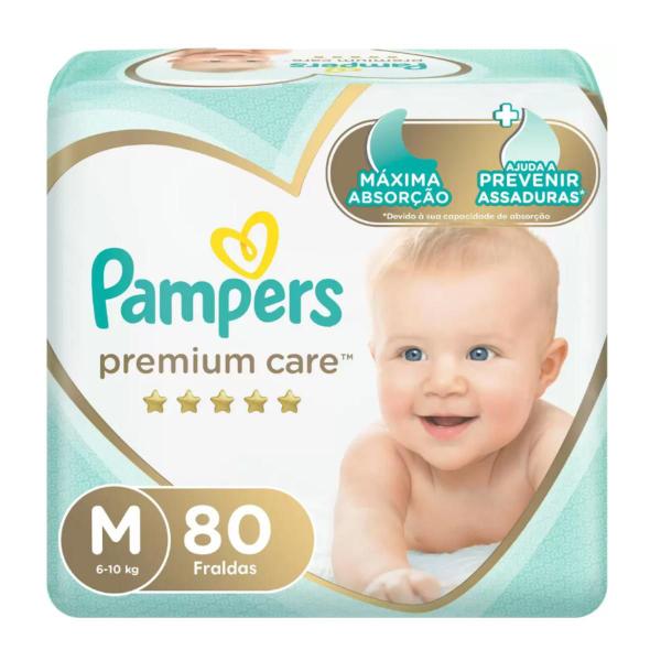 Imagem de Fralda infantil pampers premium m 80