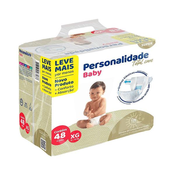 Imagem de Fralda Infantil Personalidade Total Care XG com 48 unidades