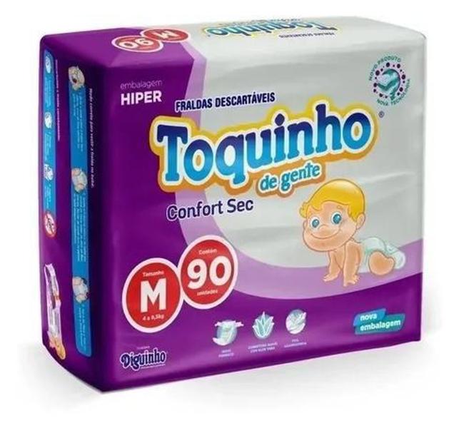 Imagem de Fralda Infantil Toquinho Confort Sec Embalagem Hiper - DIGUINHO