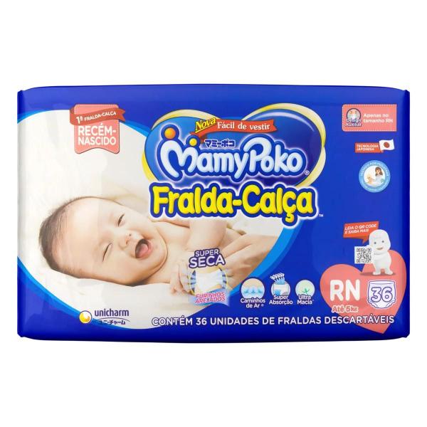 Imagem de Fralda mamypoko premium calca jumbo recem nascido