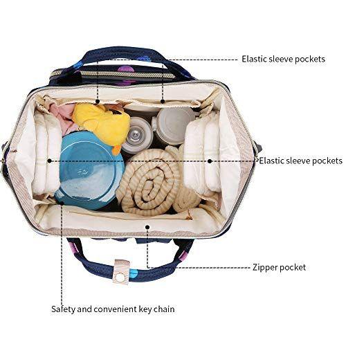 Imagem de Fralda mochila Baby Nappy Bag - Travel&Outdoor Organizer Water-Resistant Multi-Function Maternity Bag para a mãe papai