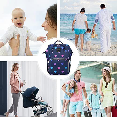 Imagem de Fralda mochila Baby Nappy Bag - Travel&Outdoor Organizer Water-Resistant Multi-Function Maternity Bag para a mãe papai