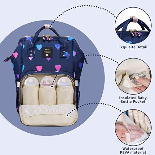 Imagem de Fralda mochila Baby Nappy Bag - Travel&Outdoor Organizer Water-Resistant Multi-Function Maternity Bag para a mãe papai