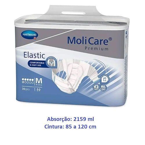 Imagem de Fralda Molicare Premium Elastic 6D- Tamanho:M c/ 30 unidades