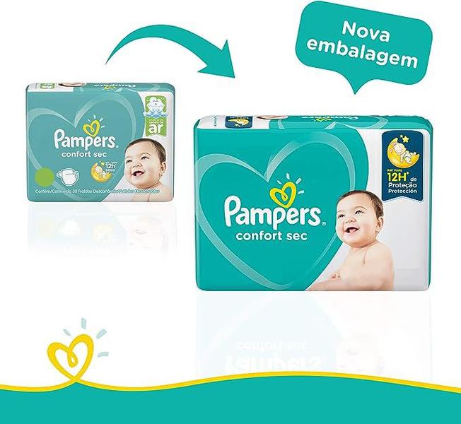 Imagem de Fralda Pampers Confort Sec Fortbag G com 60 unidades