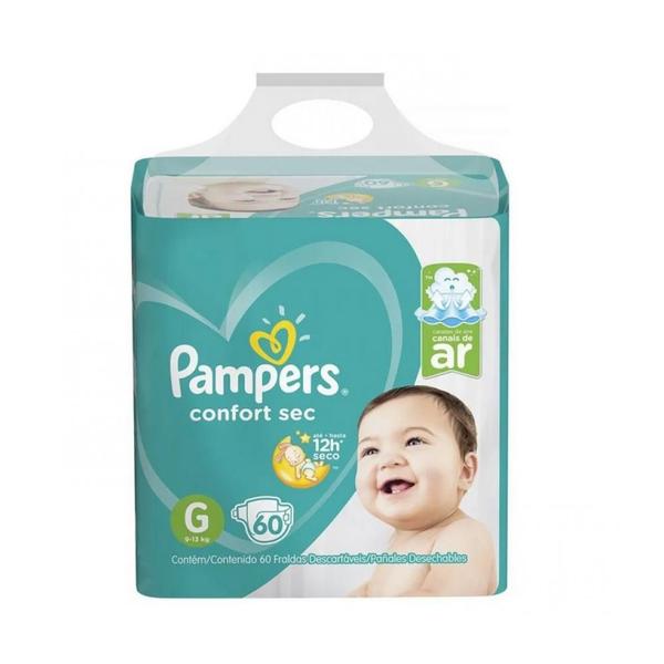 Imagem de Fralda Pampers Confort Sec G 60 Unidades