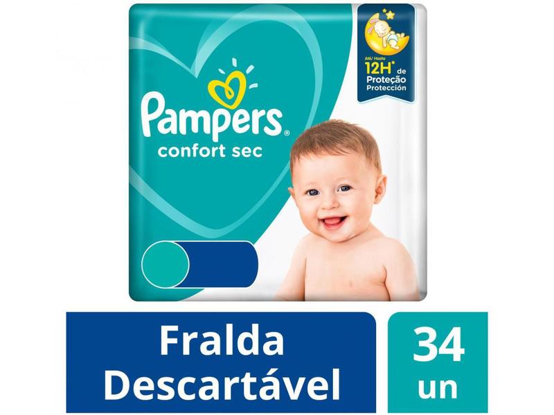 Imagem de Fralda Pampers Confort Sec Tam. XG  - 11 a 15kg 34 Unidades