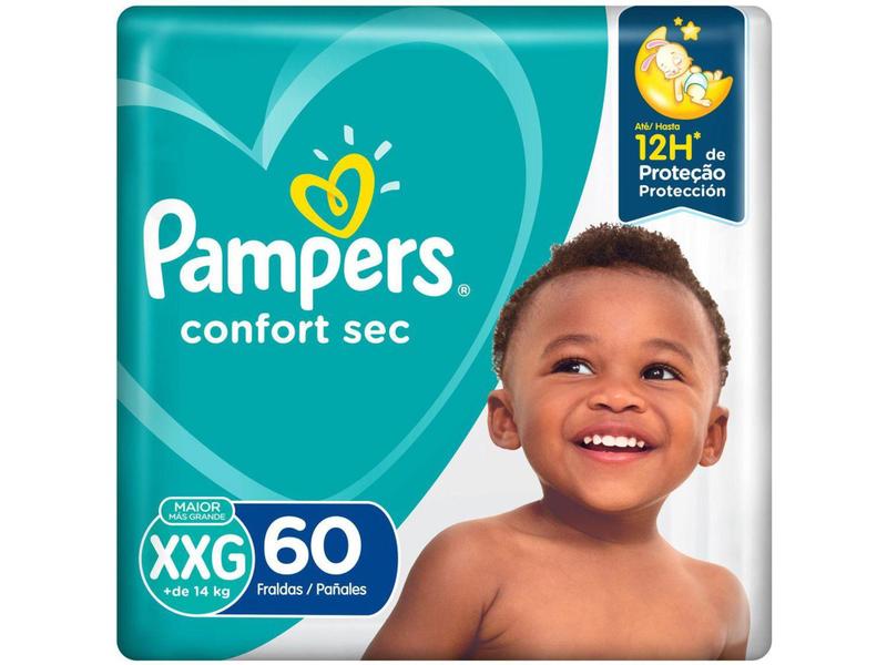 Imagem de Fralda Pampers Confort Sec Tam. XXG +14kg - 60 Unidades