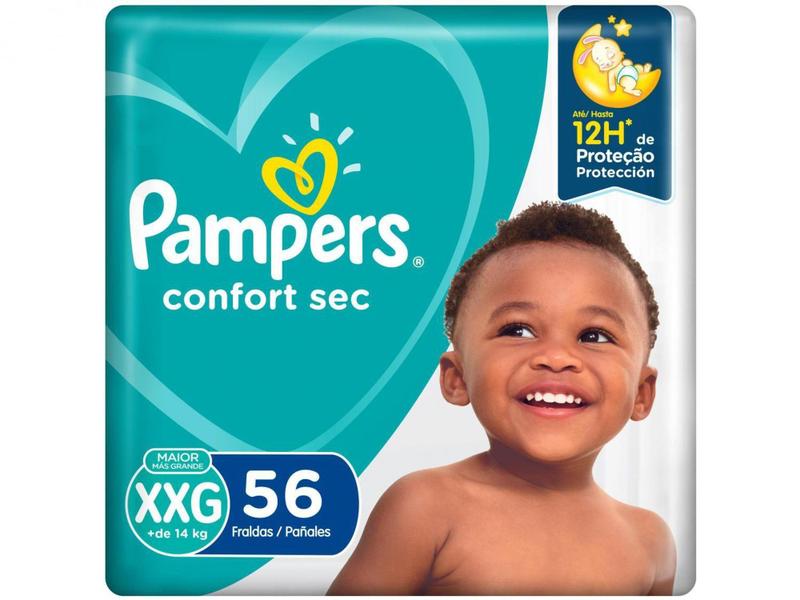 Imagem de Fralda Pampers Confort Sec Tam. XXG - + de 14kg 56 Unidades