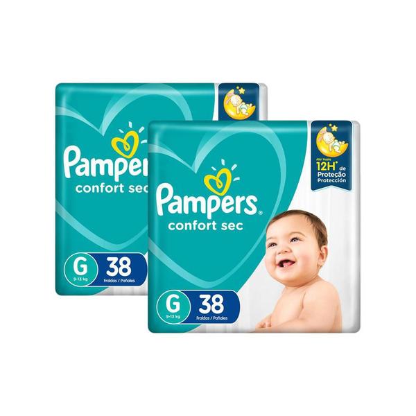 Imagem de Fralda Pampers Confort Sec Tamanho G com 76 Unidades