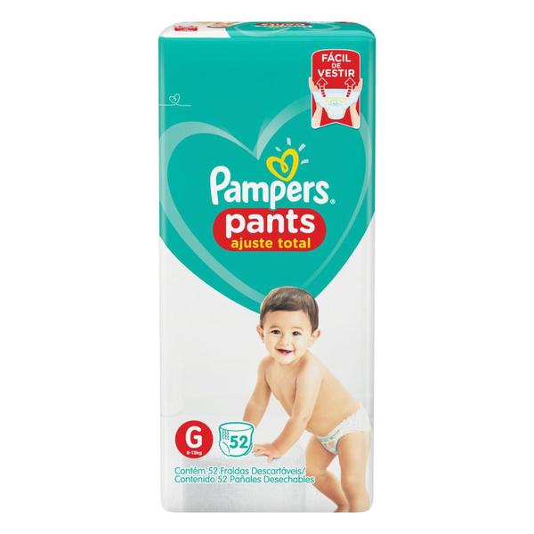 Imagem de Fralda Pampers Pants Ajuste Total Hiper G 52 unidades