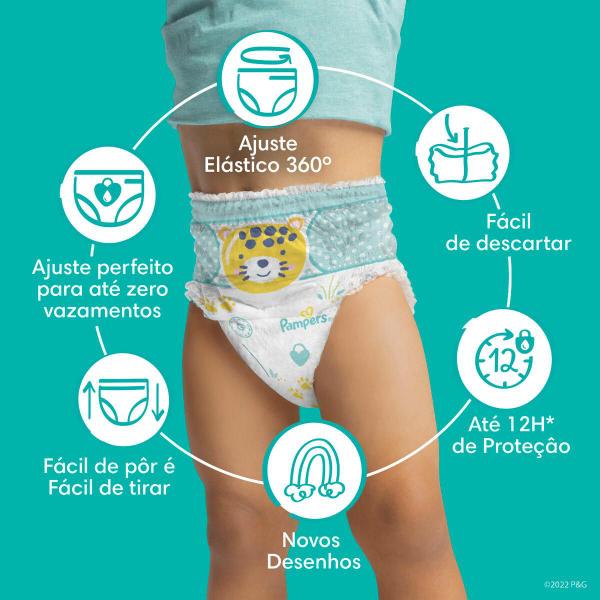 Imagem de Fralda Pampers Pants Ajuste Total Max M 112 Unidades