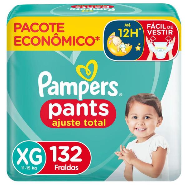 Imagem de Fralda Pampers Pants Ajuste Total XG com 132un