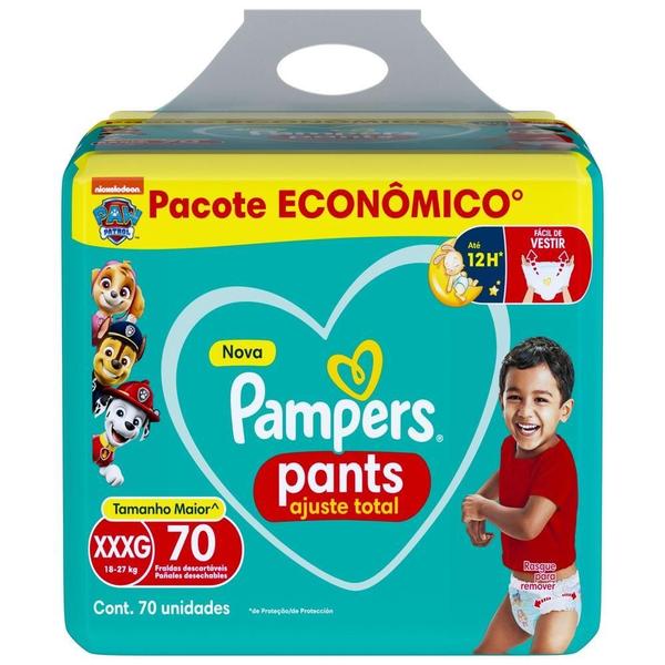 Imagem de Fralda Pampers Pants Ajuste Total XXXG com 70un