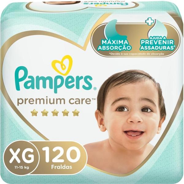 Imagem de Fralda Pampers Premium Care Topíssima XG com 120un