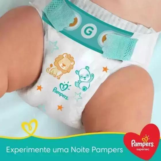 Imagem de Fralda Pampers Supersec Jumbo Vermelha 1 Pacote Tamanho P Com 34 fraldas - 5 kg à 8 kg