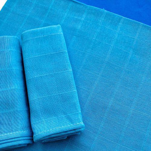 Fralda Pano de Ombro bebe com bainha Azul de tecido 100% algodão camada dupla kit enxoval macia maternidade menino presente chá - Teciclean baby Imagem de Fralda Pano de Ombro bebe com bainha Azul de tecido 100% algodão camada dupla kit enxoval macia maternidade menino presente chá