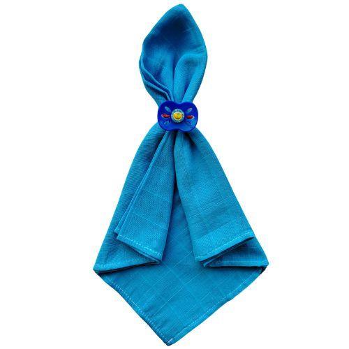 Fralda Pano de Ombro bebe com bainha Azul de tecido 100% algodão camada dupla kit enxoval macia maternidade menino presente chá - Teciclean baby Imagem de Fralda Pano de Ombro bebe com bainha Azul de tecido 100% algodão camada dupla kit enxoval macia maternidade menino presente chá