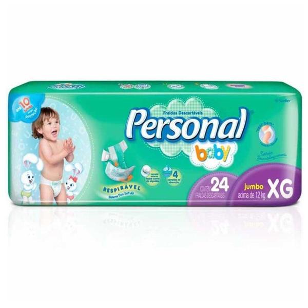 Imagem de Fralda personal baby tamanho extra grande - 24 unidades - Santher