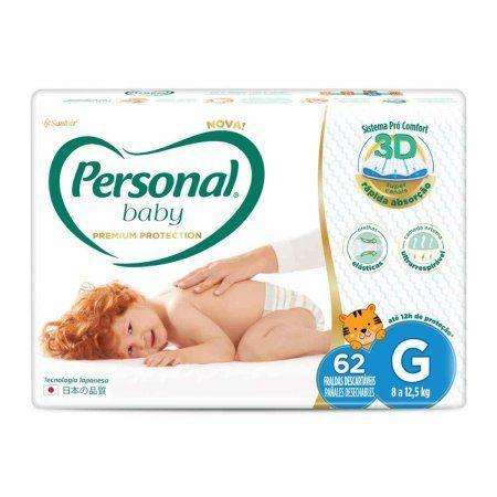 Imagem de Fralda Personal Premium Hiper G 1 Pacote Com 62 Unidades