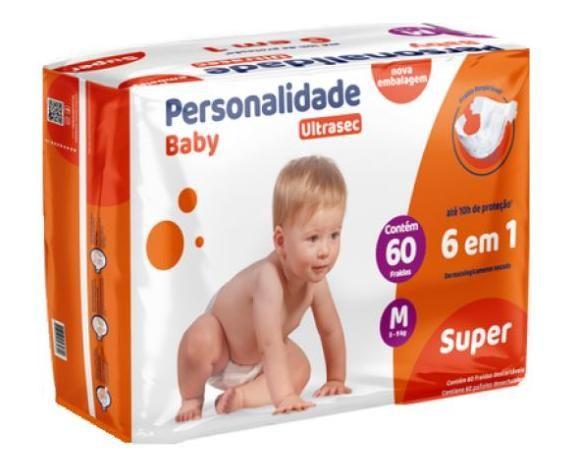 Imagem de Fralda Personalidade Baby Ultrasec M 60un  Eurofral