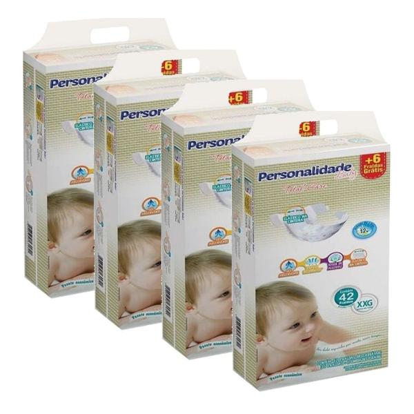 Fralda Personalidade Total Care 4 Pacotes Tamanho XXG Com 168 Fraldas Imagem de Fralda Personalidade Total Care 4 Pacotes Tamanho XXG Com 168 Fraldas